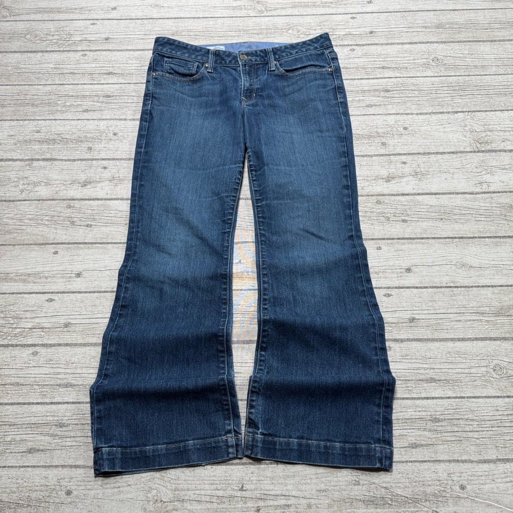 Gap 1969 Jeans Women's 6/28 Blue Denim Dark Wash Long & Lean Bootcut Relaxed Fit